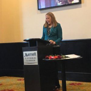 Michelle Nadeau speaking to the Pinellas Chapter of Paralegal Association of Florida